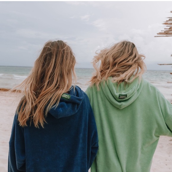 Daily Drills Mint Green Women's Hoodie Sweatshirt - Picture 3 of 6